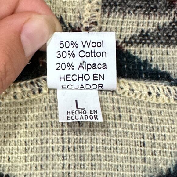 Tejidos Ruiz Ecuadorian Wool Alpaca Hoodie – Size Large - Picture 5 of 5